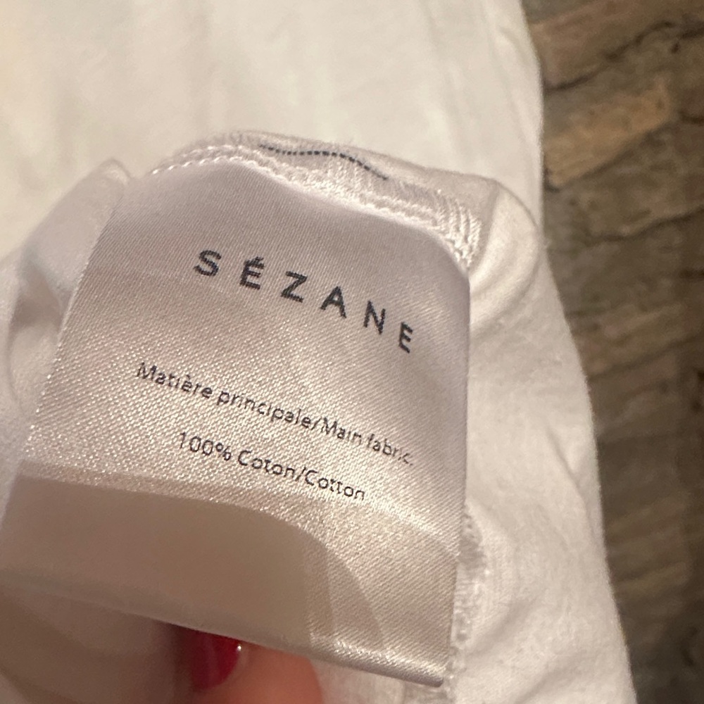 Sezane Demain Cotton T-Shirt - Picture 7 of 8